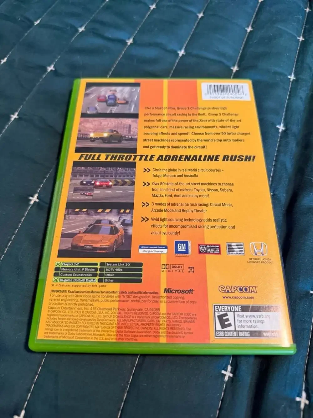 Group S Challenge - Original Microsoft Xbox Video Game